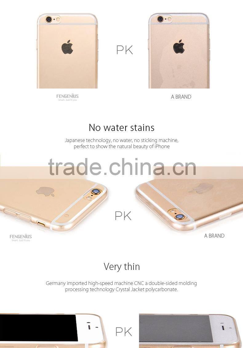 2015 New Crystal Case For Cell Phone TPU+PC Clear Case Cover for iPhone 6s