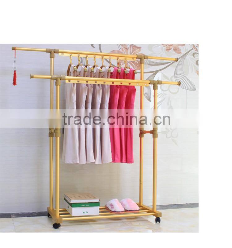Aluminium Standing and Movable Style Laundry Rack Hanger