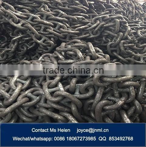 Black tarred Stud Link anchor chain 22mm U2 U3 steel chains