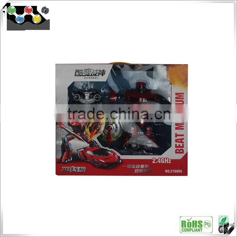 popular selling electric four-wheel toys car deformation toys car with remote control