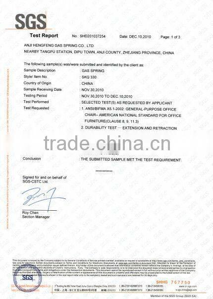 Master lift gas struts