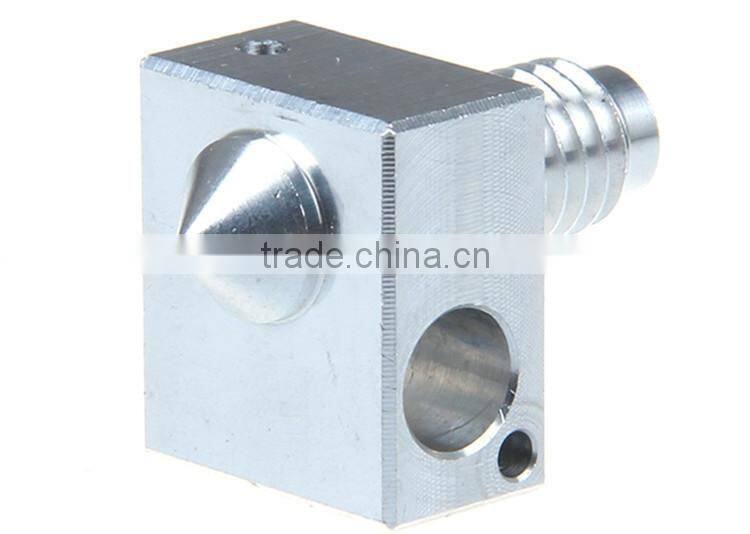 3D Printer SIS Aluminum Nozzle with Heating Block 3D Printer Powder