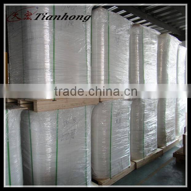 single side aluminum and plastic composite white PVC tape for flexible duct discount AL foil product in tianhong