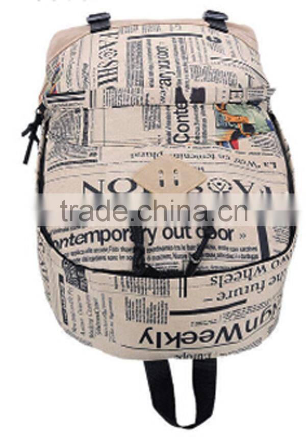 China factory designer unisex pu backpack fashion printing magazine backpack school bags