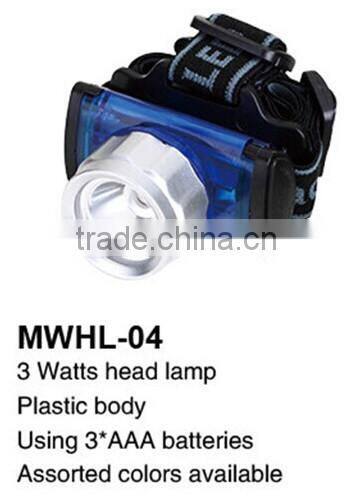 Hot Sale 3 Watts head lamp