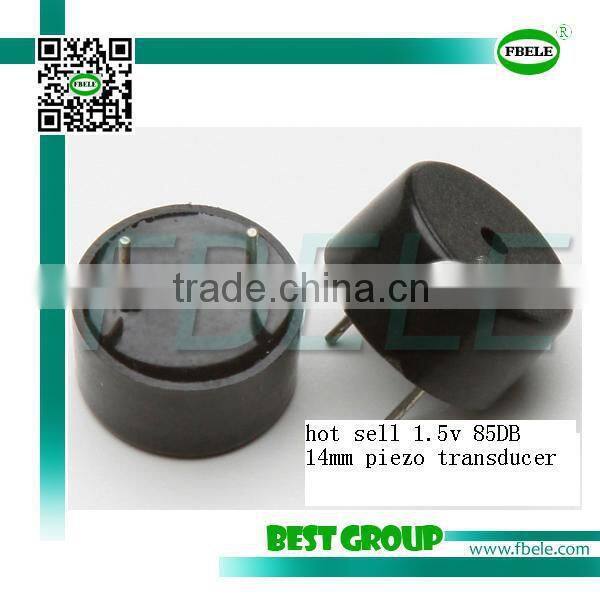 hot sell 1.5v 85DB 14mm piezo transducer FBPT1410