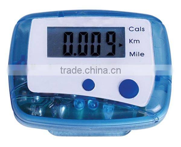 pedometer with retractable ID holder