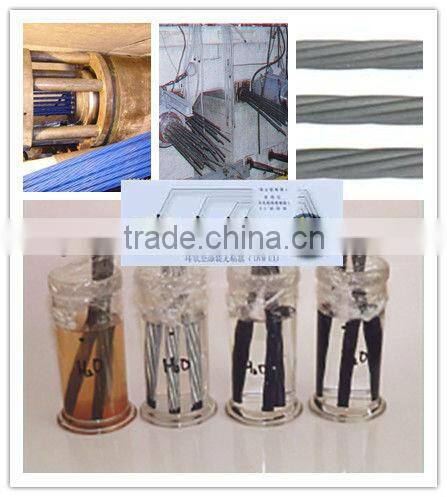 The filled epoxy coating steel strand