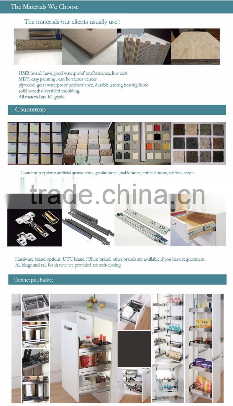 2016 hot sale Good quality modern European standard kitchen cabinets design made in China