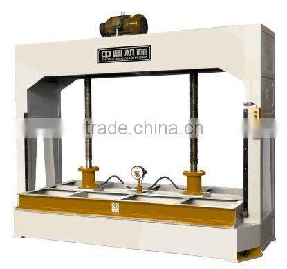 Woodworking machine hydraulic cold press veneer machine