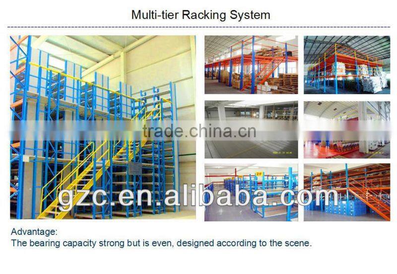 Warehouse Mezzanine Floor Covered with Steel Gratings