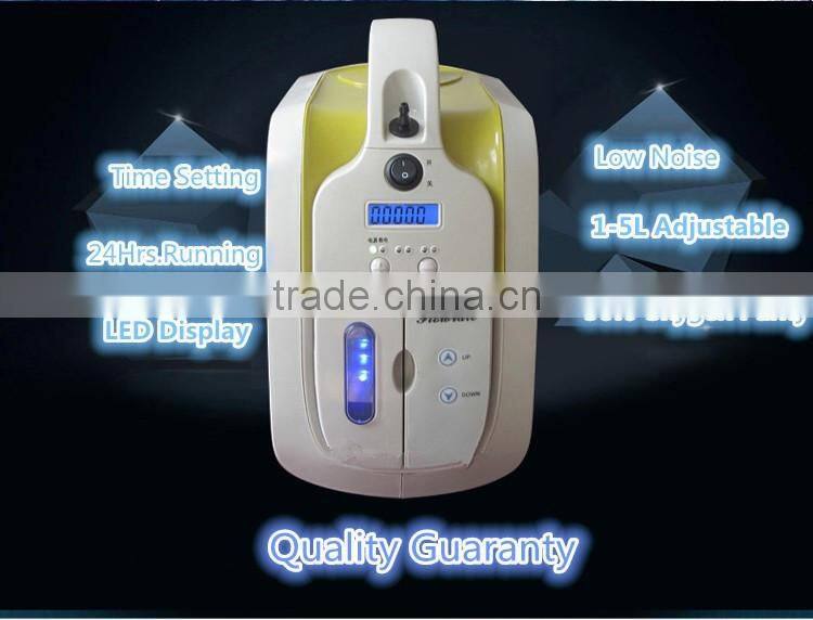 Small portable electric oxygen concentrator with battery