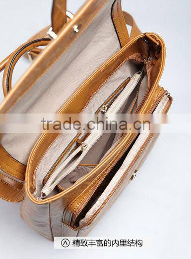 New arrival brown ladies leather handbag women