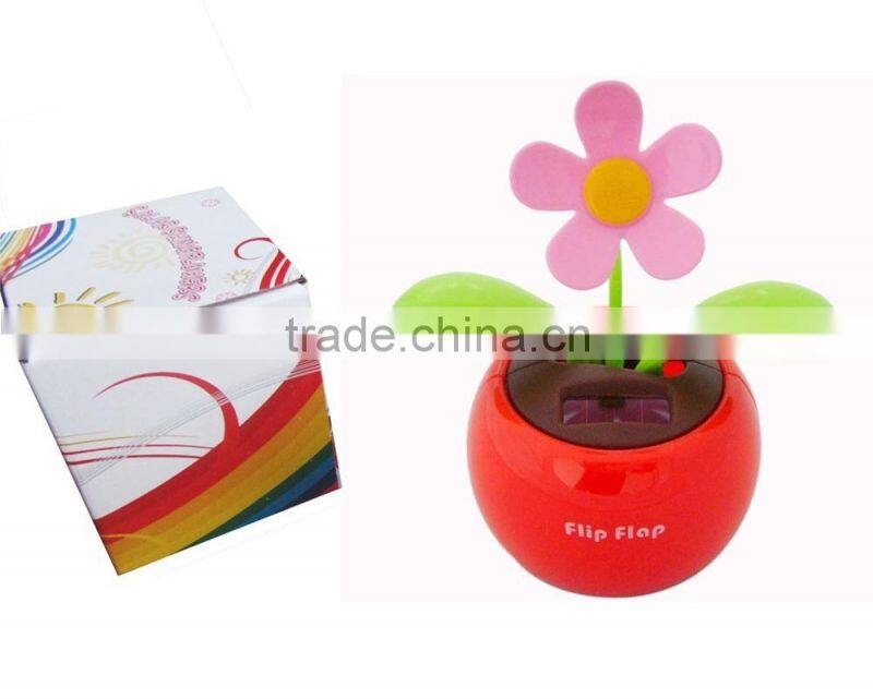 2015 new Promotional flip flop solar flower
