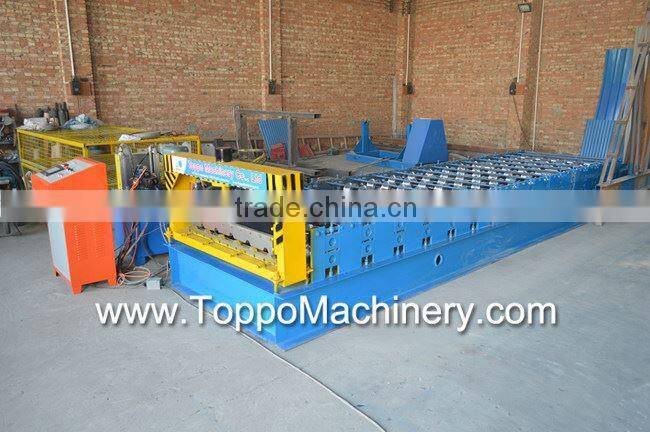 Cangzhou Roofing Sheet Roll Forming Mahine for Steel Building