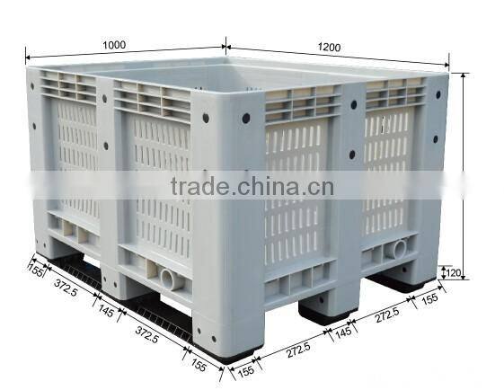Hot sale mesh big plastic pallet container