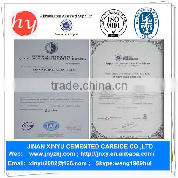 tungsten carbide insert yg8c cemented saw tips