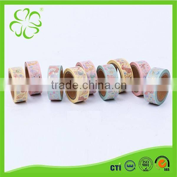 Colorful Decoration Shining Tape with Gold Foil