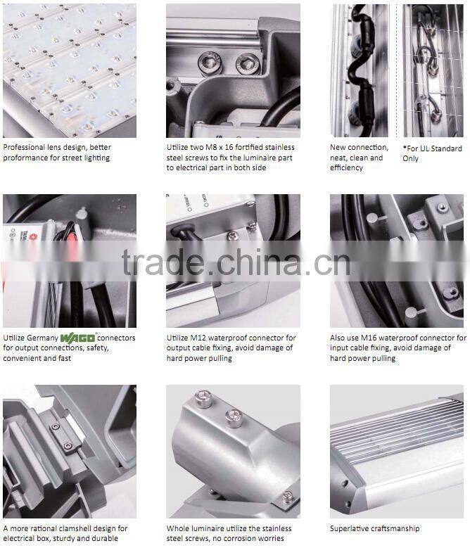 Singapore, 165W,Highway LED Street Lamp with Luxeon LED Chips,Meanwell driver, TUV, GS, UL,IK08,IP66 UL approved LED Street Lamp