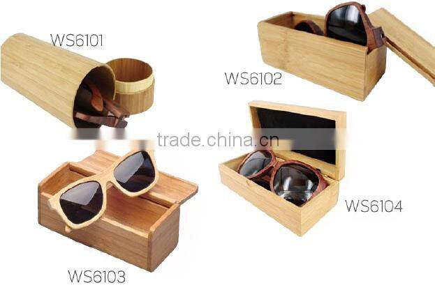 Round wood frame sunglases UV400 eyewear custom wooden sunglasses