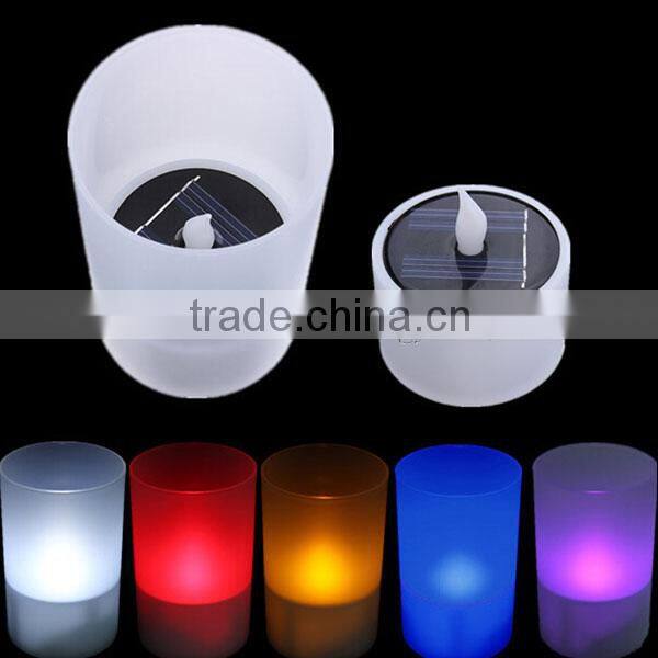 Solar LED Candle Lamp Nightlight Green