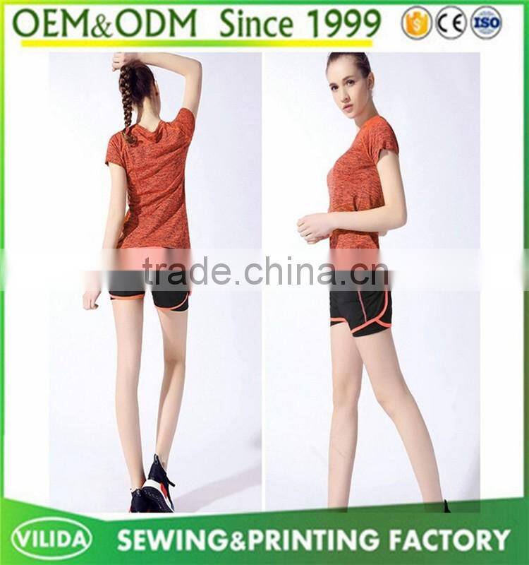 2016 sportswear training jogging suit and women running wear