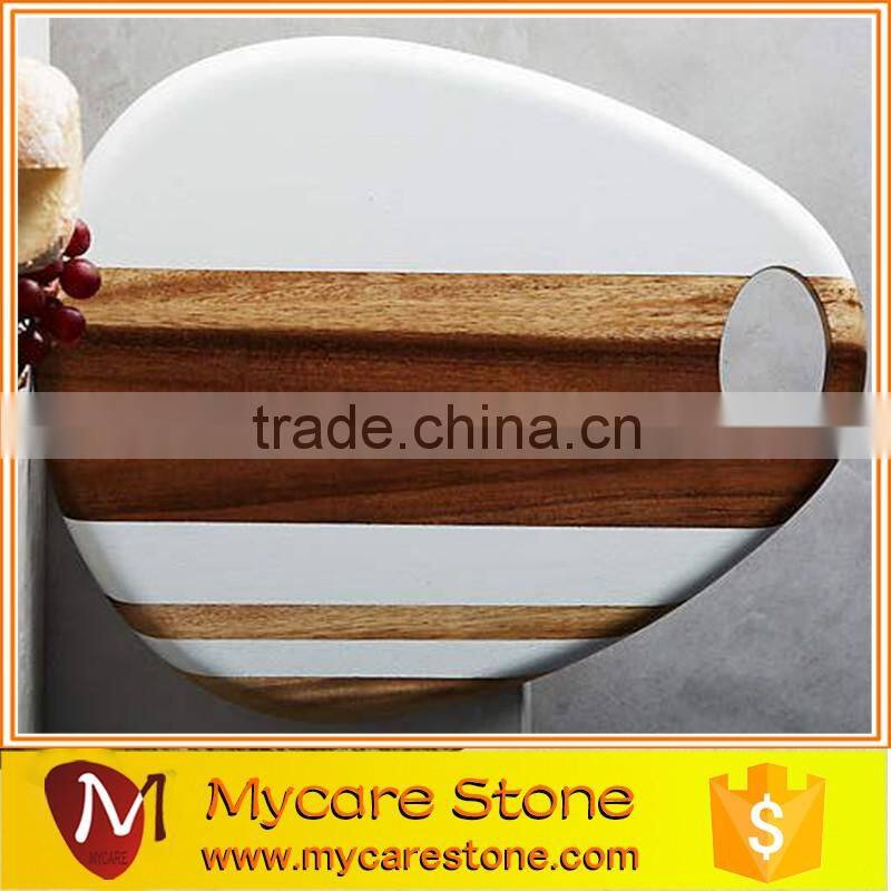 natural marble polished serving plate marble tableware