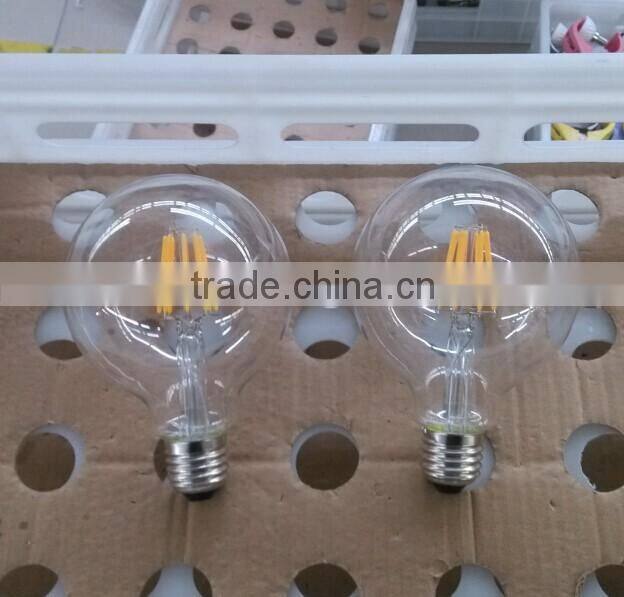 led fliament bulb g95 8w e27 warm white