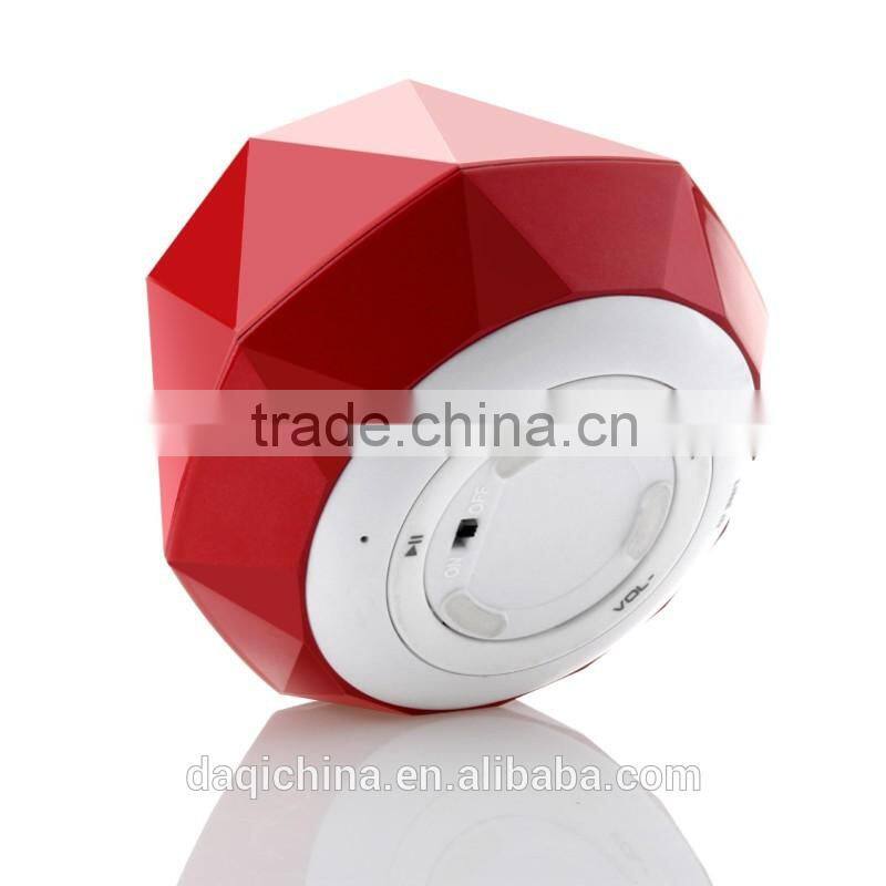 Diamond shape mini speaker Portable Wireless bluetooth music audio MP3 player