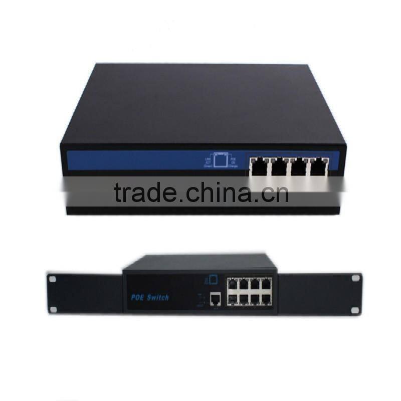 130w built-in high quality stable IEEE802.3af/at 48V 8 port POE Switch with 1 uplink