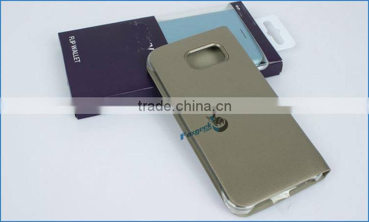 For samsung galaxy s6 case leather case for samsung s6, protective case for samsung galaxy S6