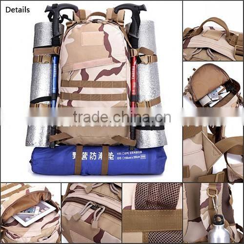Military Large Capacity Backpack digital gray army backpack