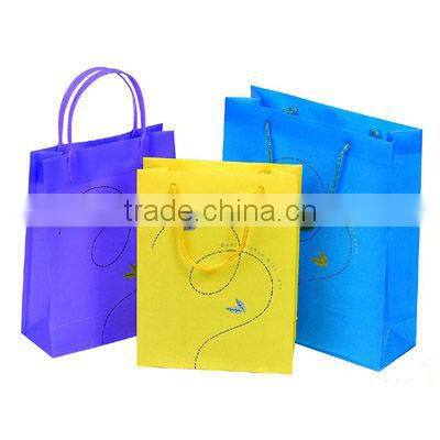 2015 New style New type print beautiful rose pp bag with pp handle& all kinds of pp bag supplier and manufacture