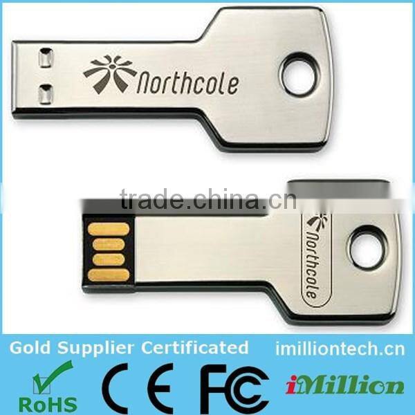 Metal case USB Memory Drives, car key shape usb flash drive, metal key shaped
