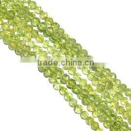Amythest facted roundel beads