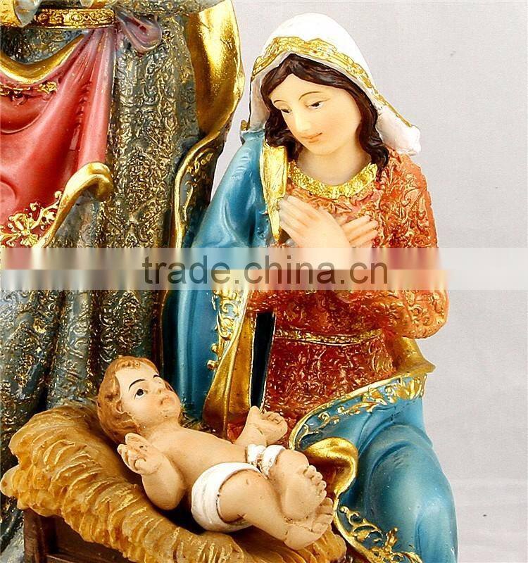 Hotsale polyresin holy family religious figurines craft