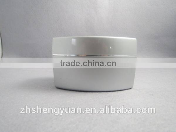 empty double wall cosmetic jars 50ml plastic