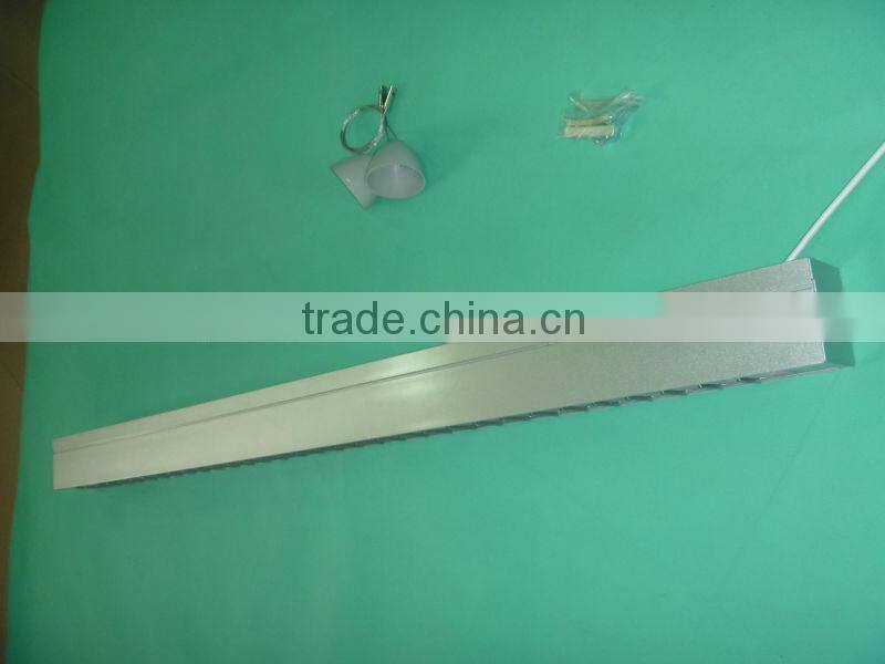 Suspended fixture in office meeting room