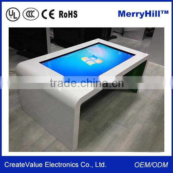 Free Stand Interactive Kiosk 32/42/46/55/65 inch IR Touch Desk Standing All In One PC