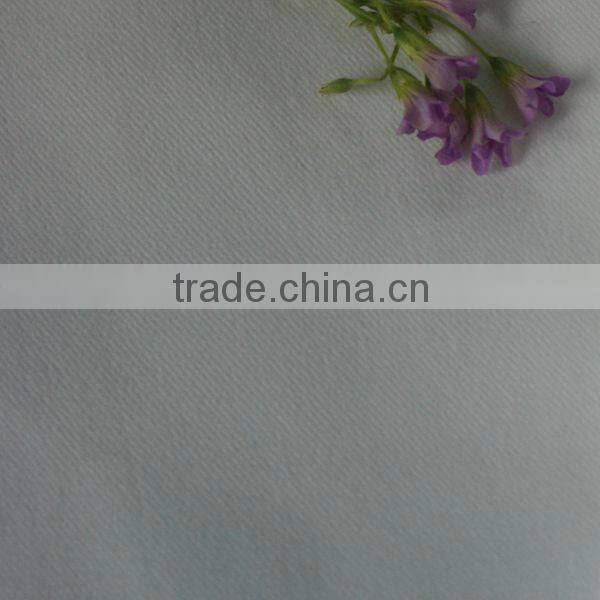 peach skin polyester cotton twill fabric white twill fabric 21s*21s 108*58