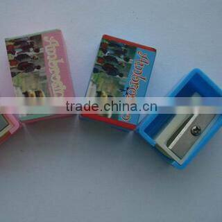 novelty plastic multi-function pencil sharpener with eraser