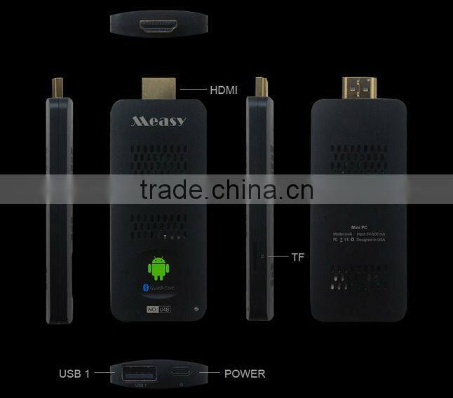MEASY U4B Rockchip RK3188 Quad Core TV Box Stick Android 4.2 Mini PC 2GB RAM 8GB ROM With Bluetooth 4.0