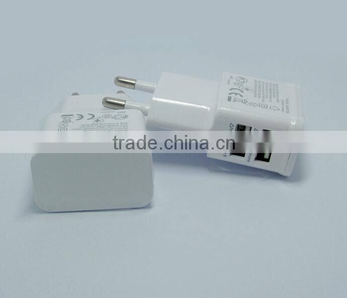 2.1A Dual 2 Ports USB EU USA Wall Charger Adapter for Samsung for iPhone for HTC for MOTO Perfect