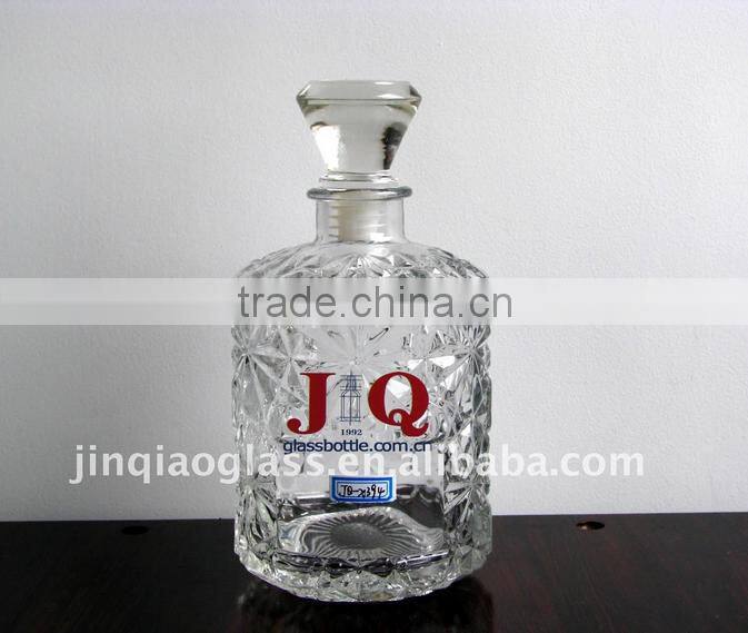 650ml Glass vodka bottle