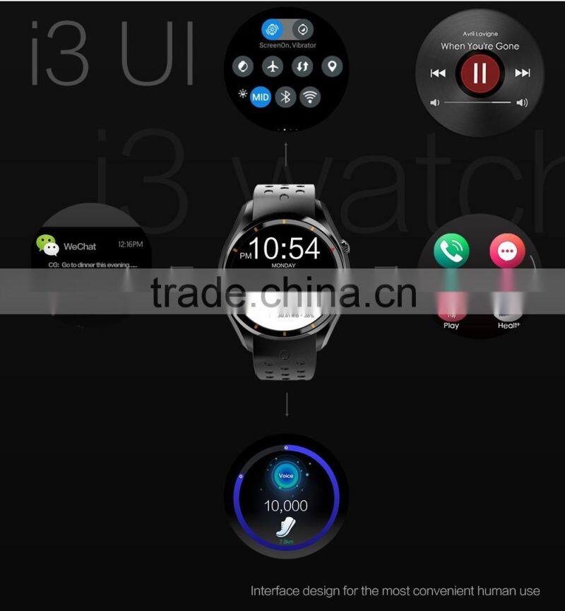 3G Heart rate monitor Pedometer G-sensor Wifi GPS smart watch