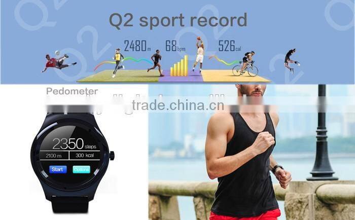 1.3inch touch screen Smart watch for smart phone Android OS with Heart Rate monitor comfortable wear