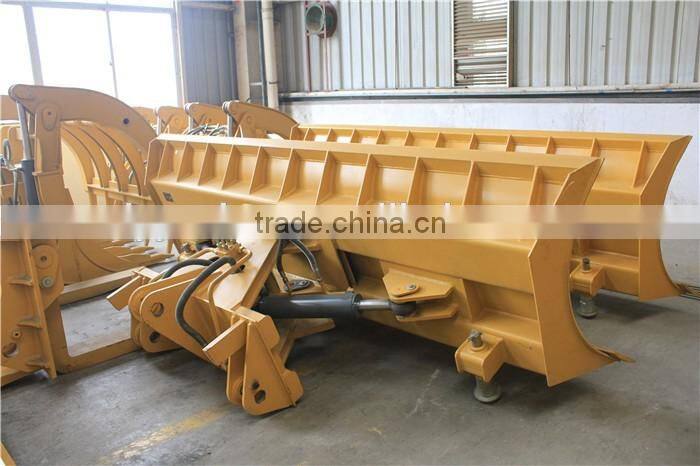 Professional Manufacture Wheel Loader Auxiliary Equipment , Snow plow 1100*3500mm For SDLG LG933L/LG936L Loader
