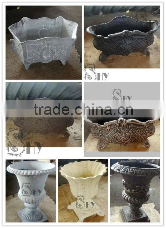 Beautiful Cast Iron Outdoor Garden Flowerpots for Sale