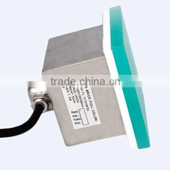 2016 New year high quality CE RoHS IP67 RGB led brick light