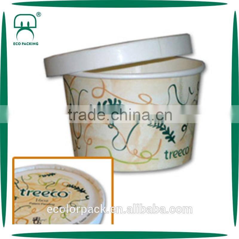 12oz Paper cup for hot food with vented paper lid